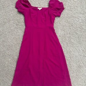 Elegant Fuschia Midi  Dress NWT
